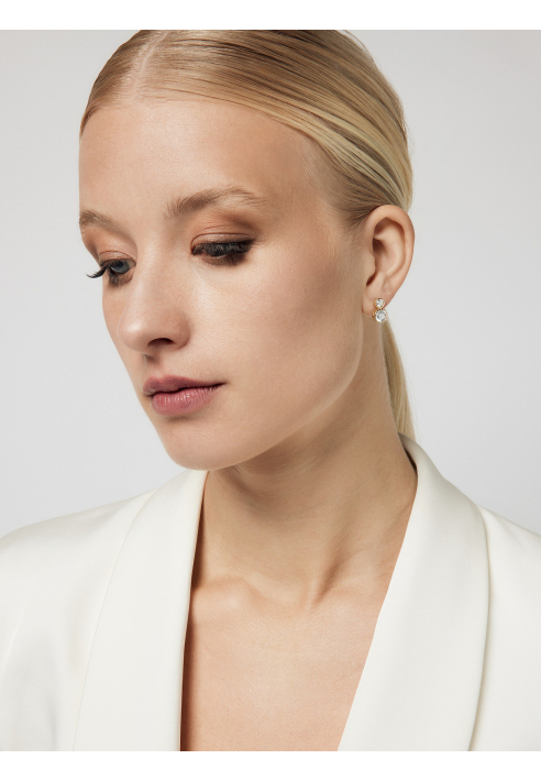 Poirier JE-76135-Gold - Pendientes con Cristales Dorado ()