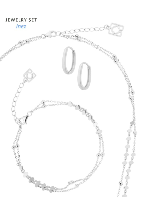 Poirier JS-003 Juego de Joyería para Novia Inez plata ()