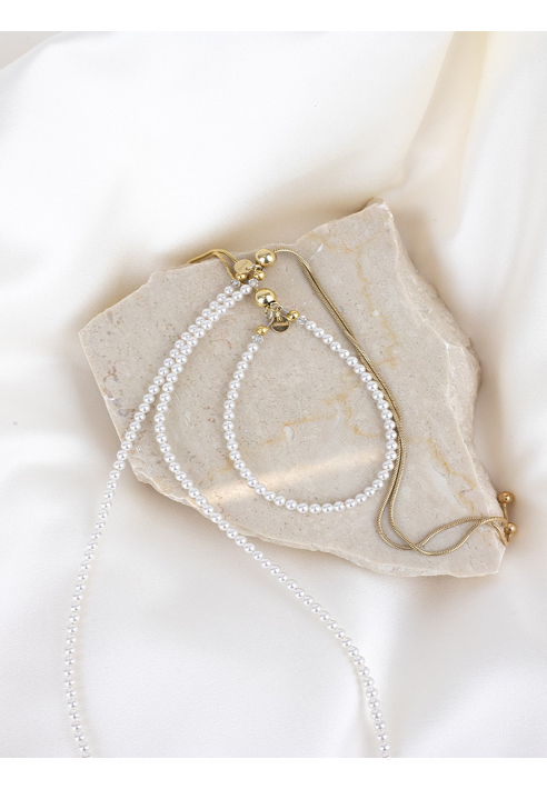 Abrazi Jorja Perla Collar Oro