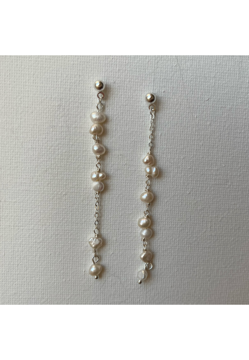 Sally Jane Bridal Pendientes Mila en Plata