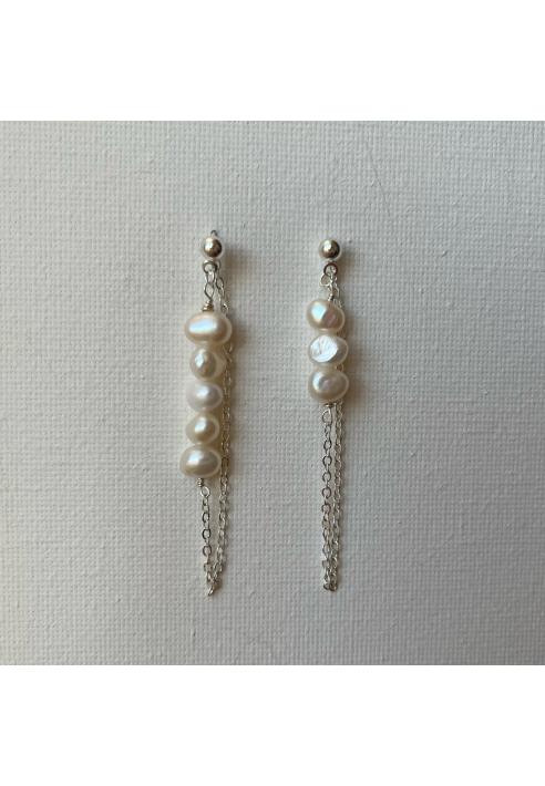 Sally Jane Bridal Pendientes Muse en Plata