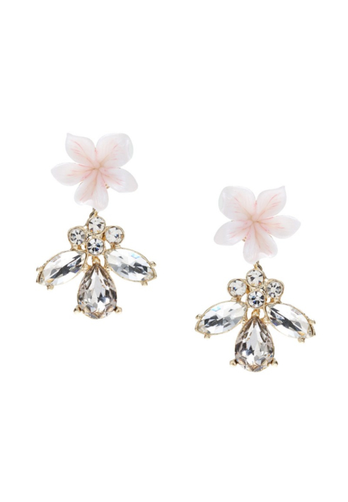 Pendientes Poirier NC-1345 rosa/dorado