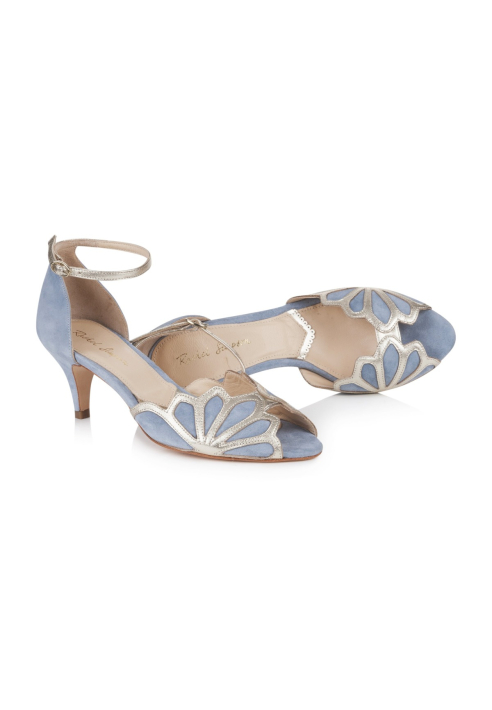 Rachel Simpson Zapatos de novia Isadora Dusky Blue