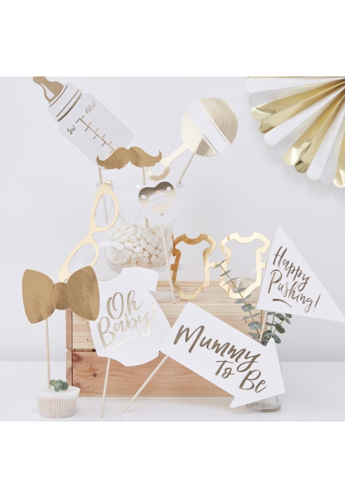 Ginger Ray OB-122 Oh Baby - Accesorios para fotomatón de "Baby Shower" ()