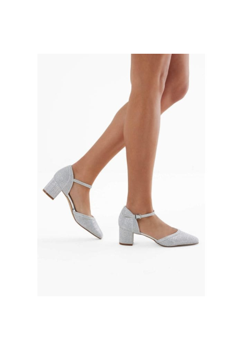 Rainbow Club Paisly Plata Metálico Zapatos de Novia