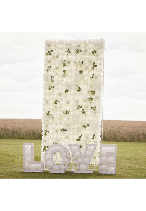 Ginger Ray PAMA-101 Fondo de Rosas Blancas ()