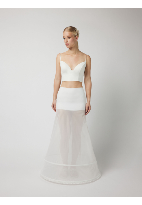 Poirier PC2-230J Enagua A-Line 230 cm Marfil ()