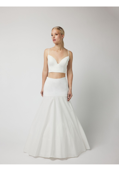 Poirier PC45-230J Enagua Línea A 230 cm Marfil Blush ()