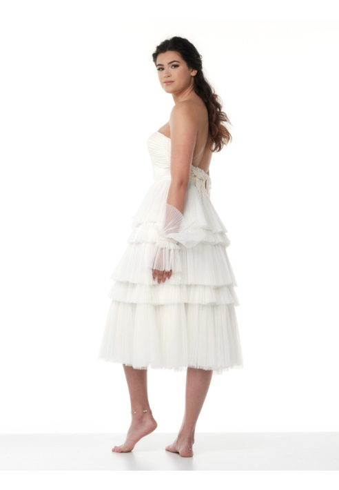 Poirier S320-150 Ivory- Falda Marfil