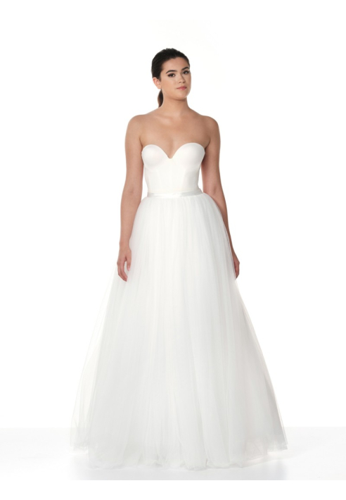 Poirier S325-250 Ivory- Falda de Tul Marfil ()