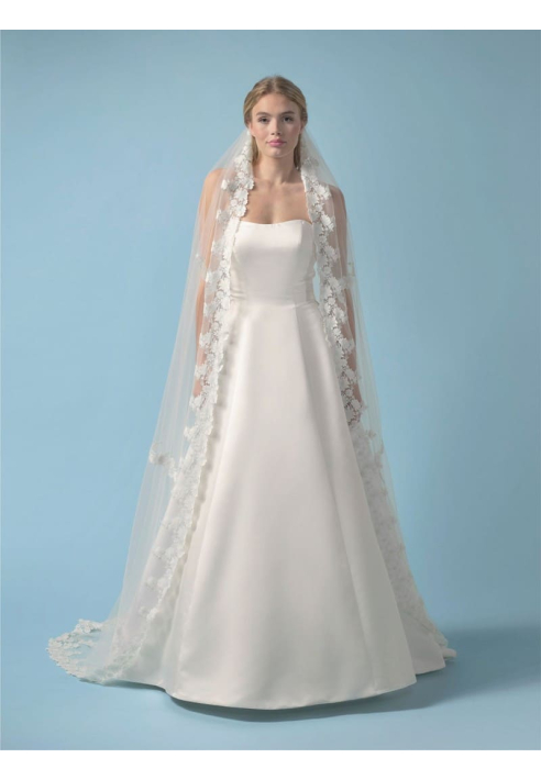 Poirier S439-280-SOFT Velo Flores Bordadas ()