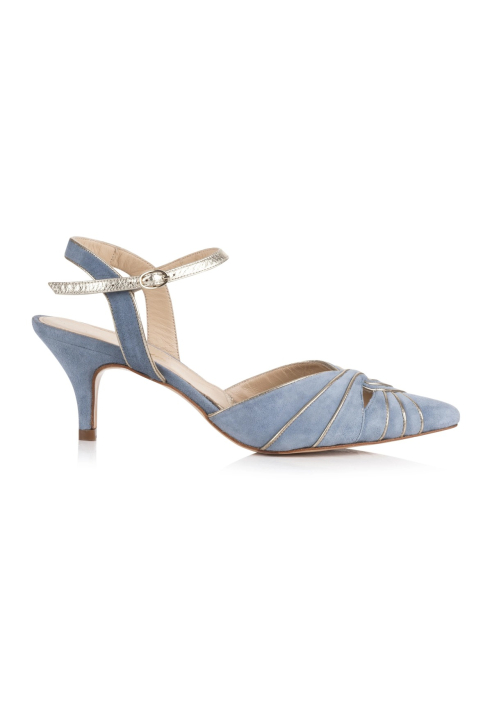 Rachel Simpson Stephanie Blau Zapatos de novia