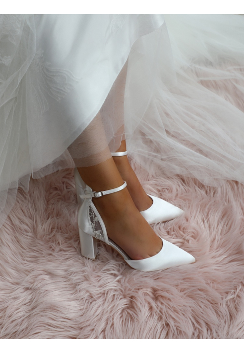 The Perfect Bridal Company Indi Marfil zapatos de novia de horma ancha