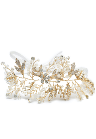 Abrazi HB-Tree Gold Bridal Headband