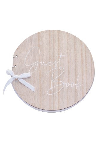 Ginger Ray SW-801 Wooden Wedding Guest Book