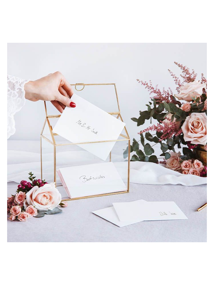 Party Deko PUDTM9-01 - Tarjetero de Cristal Dorado main product photo