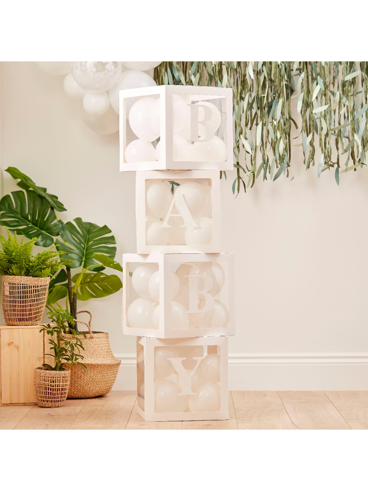 Ginger Ray BAB-113 Botanic Baby - Decoración de Bloques con Globos main product photo