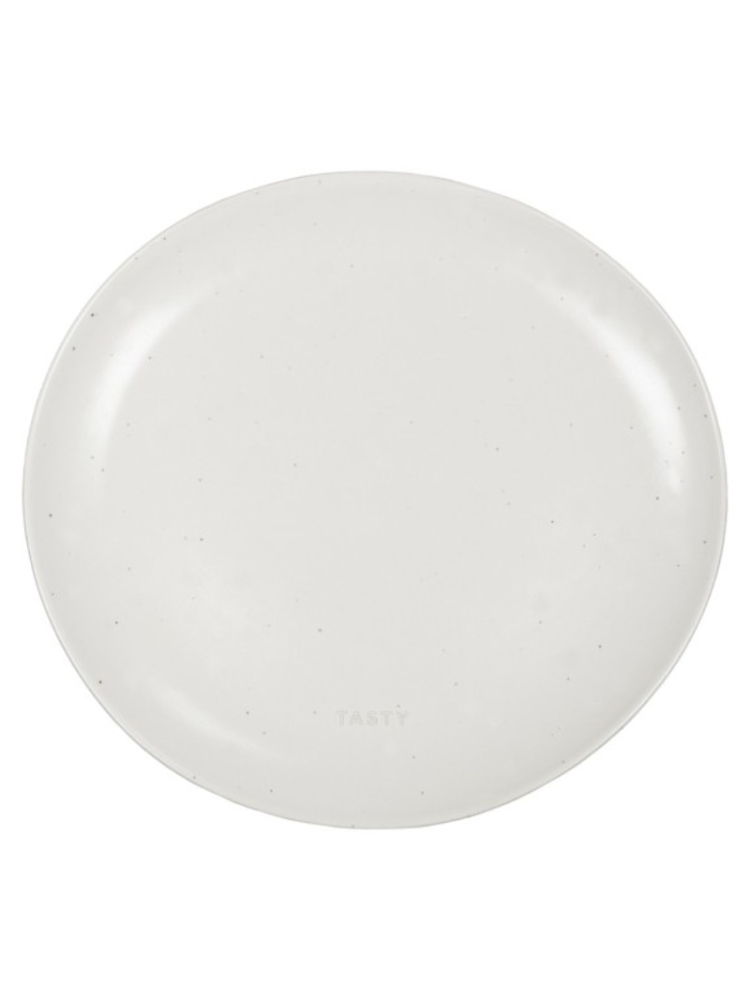 Leeff 18406 Plato Tasty y Enjoy — conjunto de 2, blanco roto main product photo