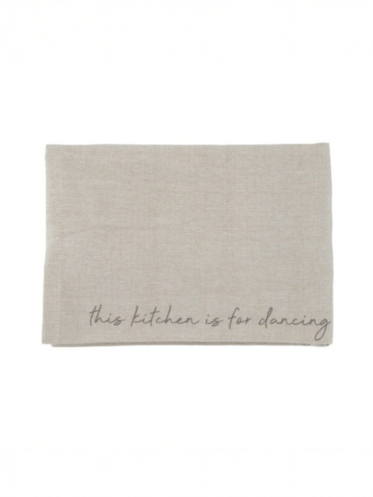 Leeff 18786 Paño de cocina Karin - This kitchen is for dancing Natural main product photo