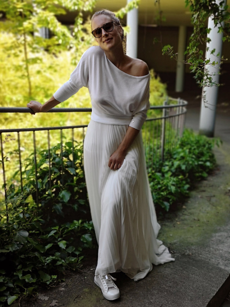 Forever & Eva Suéter de novia con mangas murciélago P5302 main product photo