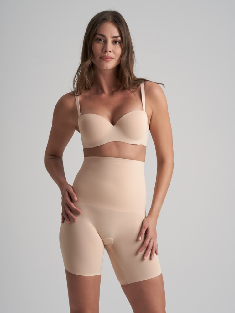 BYE BRA Waist Control | Control de Cintura Short de Cintura Alta Beige main product photo
