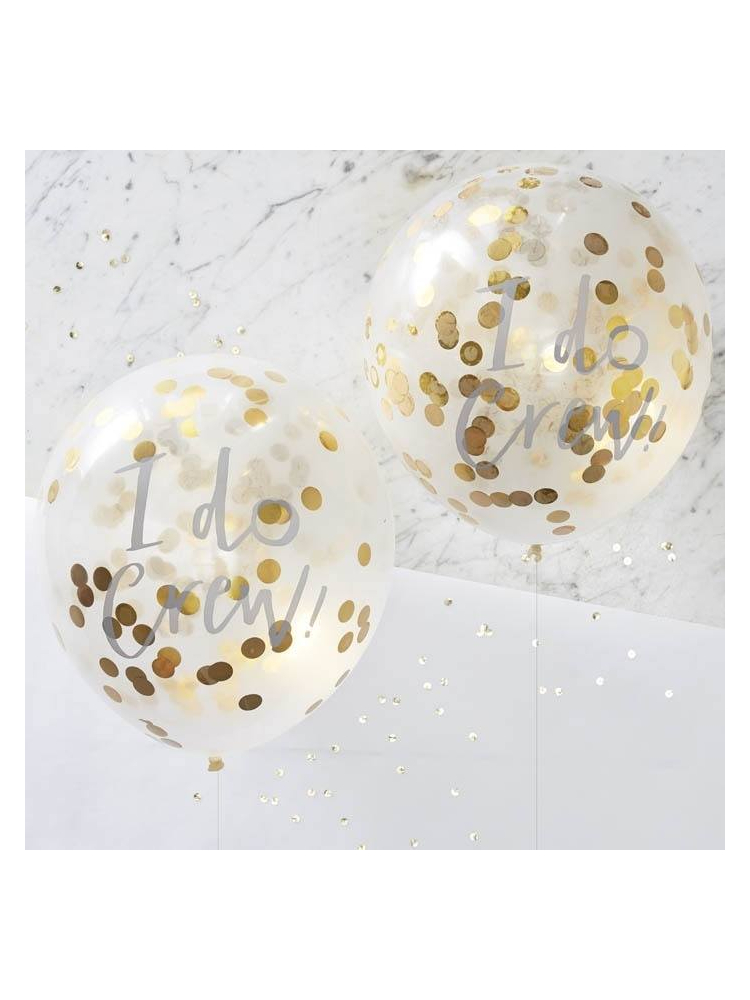 Ginger Ray ID-403 Globos de Confetti "I Do Crew" main product photo