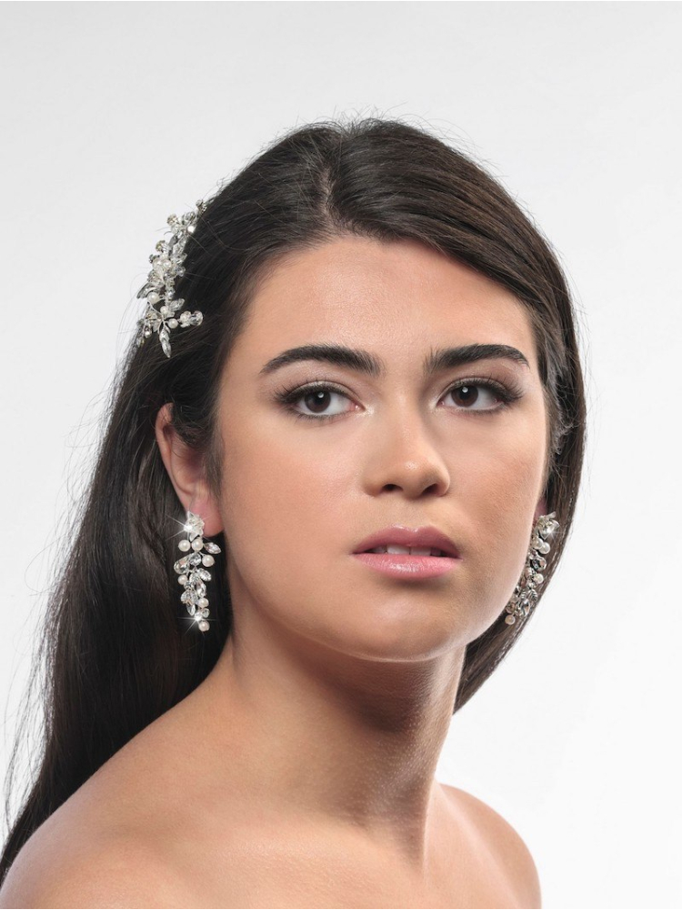 Poirier NC-1324 Pendientes Plateados Largos main product photo