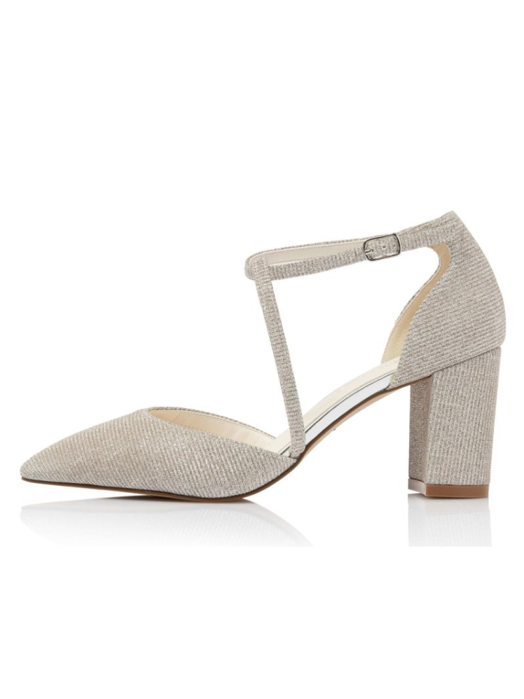 Rainbow Club Meggy Zapatos de Novia – Champagne Metálico main product photo