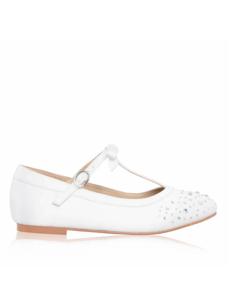 The Perfect Bridal Company Ruthie White Communion Shoes main product photo