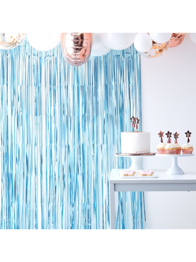 Ginger Ray TW-805 Twinkle Twinkle - Cortina de Flecos Azúl main product photo