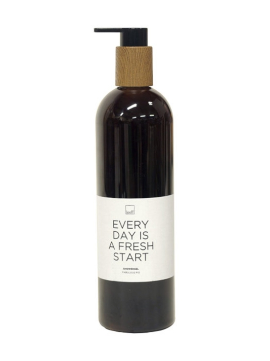 Leeff 18152 Gel de ducha Fabulous Fig — 'Every day is a fresh start' (negro) main product photo