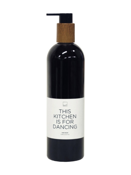 Leeff 18155 Jabón para platos Fabulous Fig — This Kitchen Is For Dancing (negro) main product photo