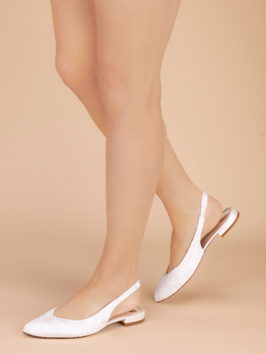 The Perfect Bridal Company Stevie Flock Zapatos de Novia main product photo