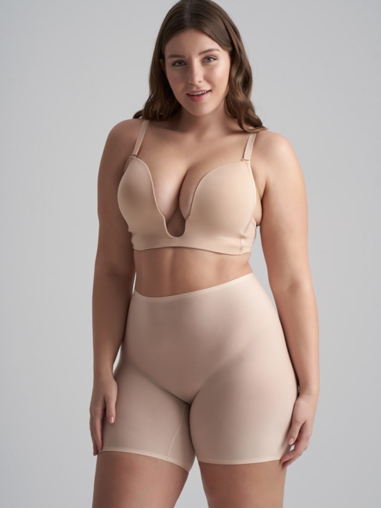 BYE BRA Uni Stretch |Short de Cintura Media Beige main product photo