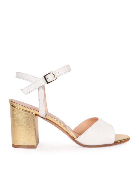 Content Aurora Zapatos de Novia Blanco Oro main product photo