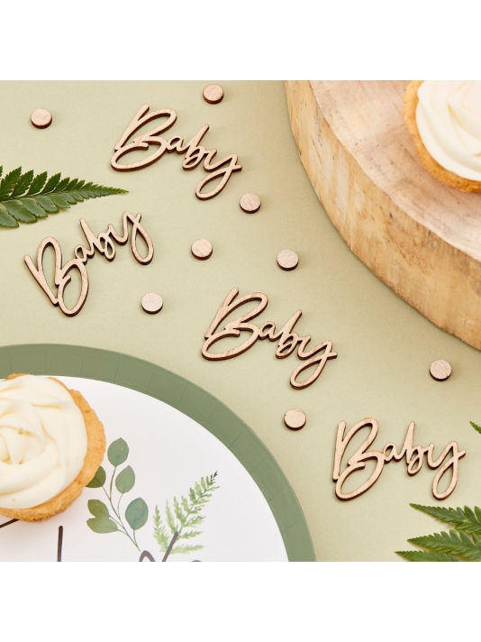 Ginger Ray BAB-121 Botanical Baby  - Confeti de mesa main product photo