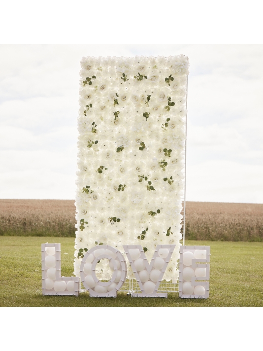 Ginger Ray PAMA-101 Fondo de Rosas Blancas main product photo