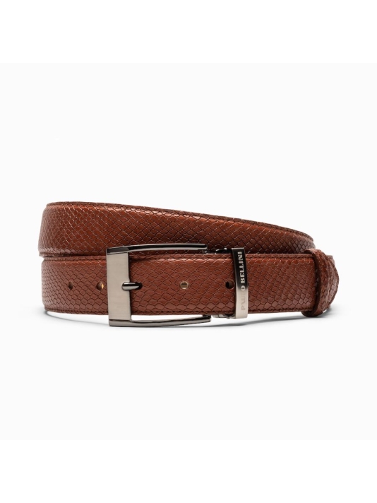 Paulo Bellini Fasano Cinturones Novio Serp Cognac main product photo