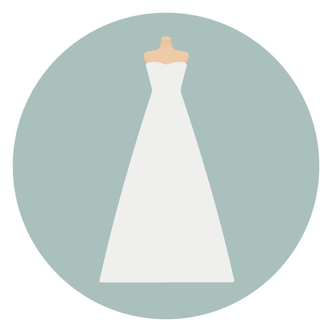 Enagua para vestido de línea A